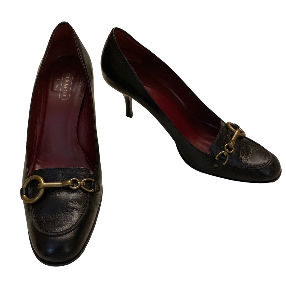 Coach Calf Leather Heels, 10 M